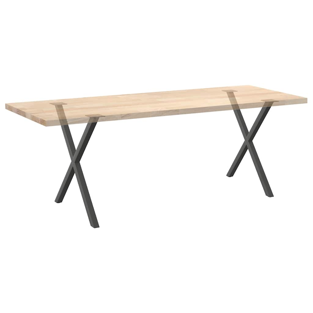 Pieds de table à manger forme de X 2 pcs 70x(72-73) cm acier Pieds de table vidaXL