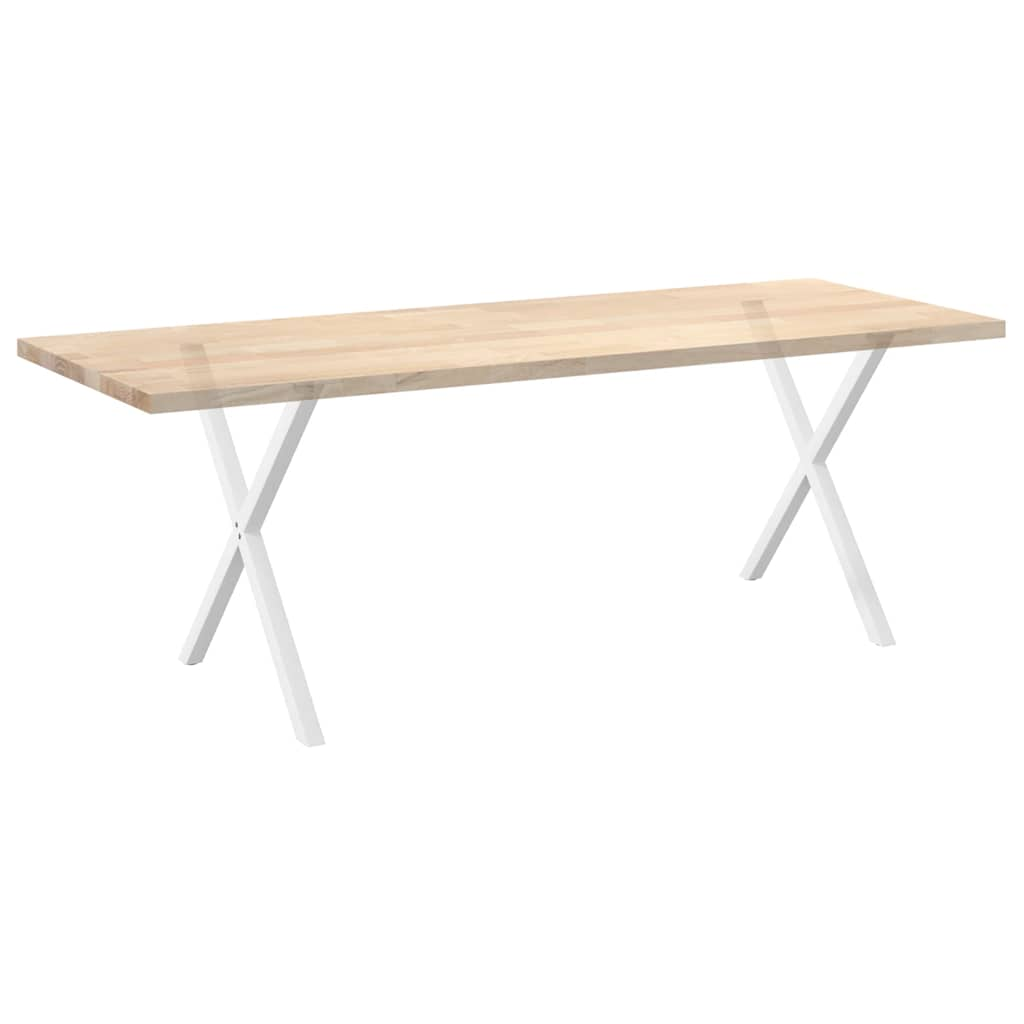 Pieds de table à manger forme de X 2 pcs blanc 80x(72-73) cm Pieds de table vidaXL