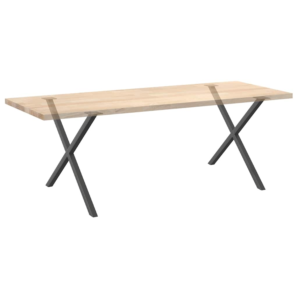 Pieds de table à manger forme de X 2 pcs 90x(72-73) cm acier Pieds de table vidaXL