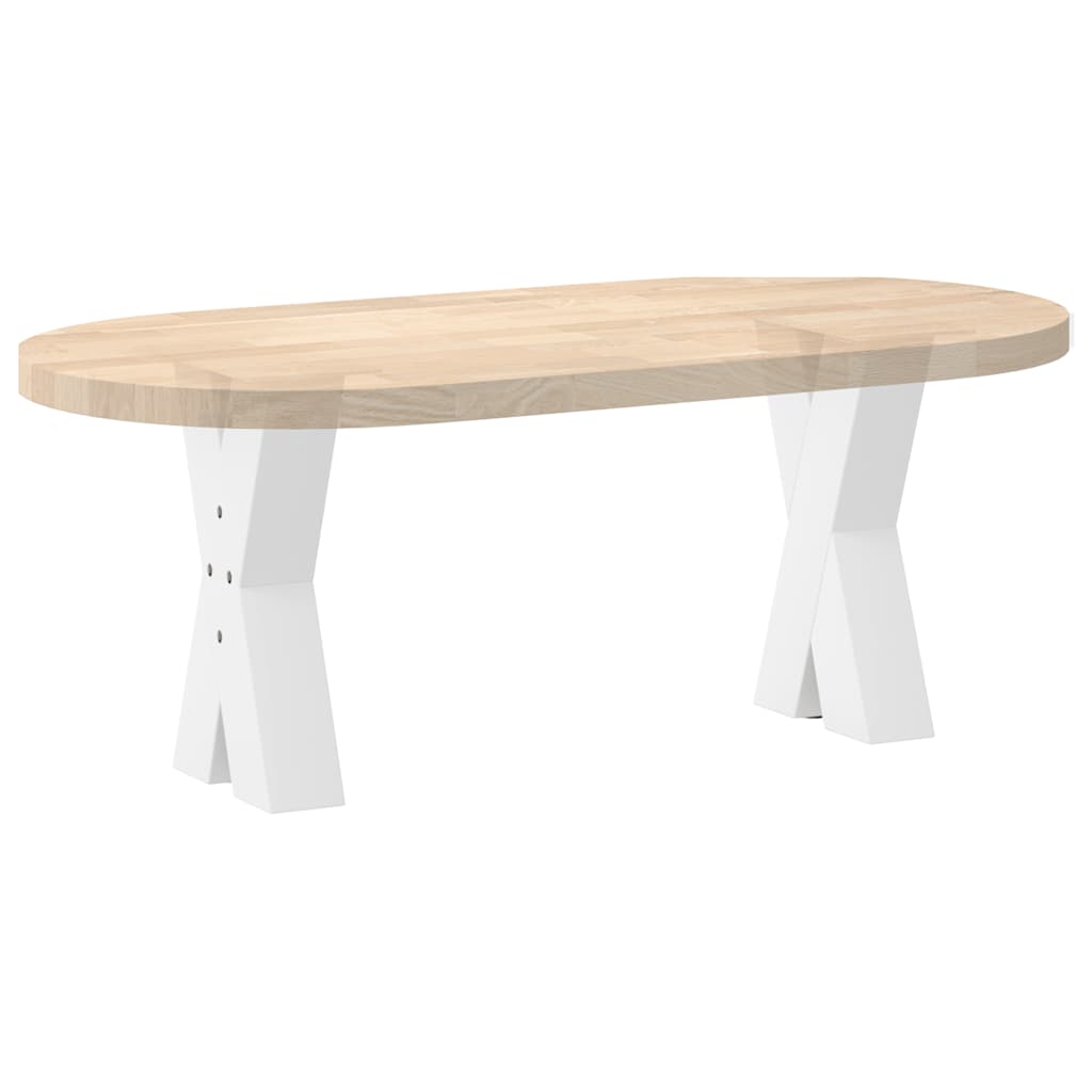 Pieds de table basse forme de X 2 pcs blanc 28x(42-43) cm acier Pieds de table vidaXL