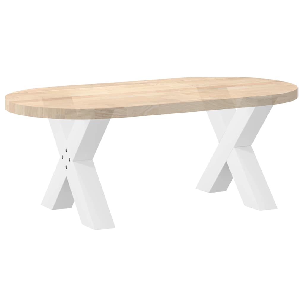 Pieds de table basse forme de X 2 pcs blanc 50x(42-43) cm acier Pieds de table vidaXL