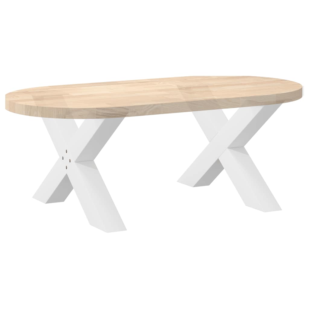 Pieds de table basse forme de X 2 pcs blanc 70x(42-43) cm acier Pieds de table vidaXL