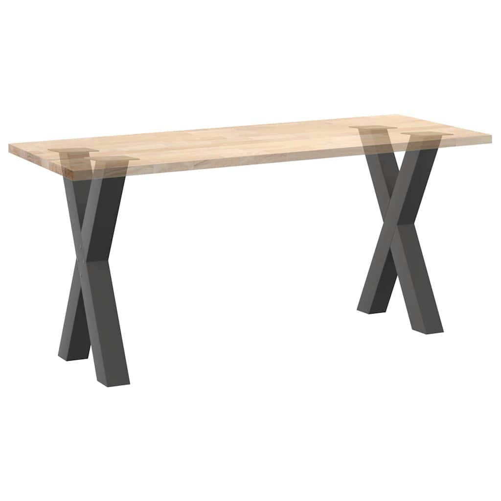 Pieds de table à manger forme de X 2 pcs 50x(72-73) cm acier Pieds de table vidaXL