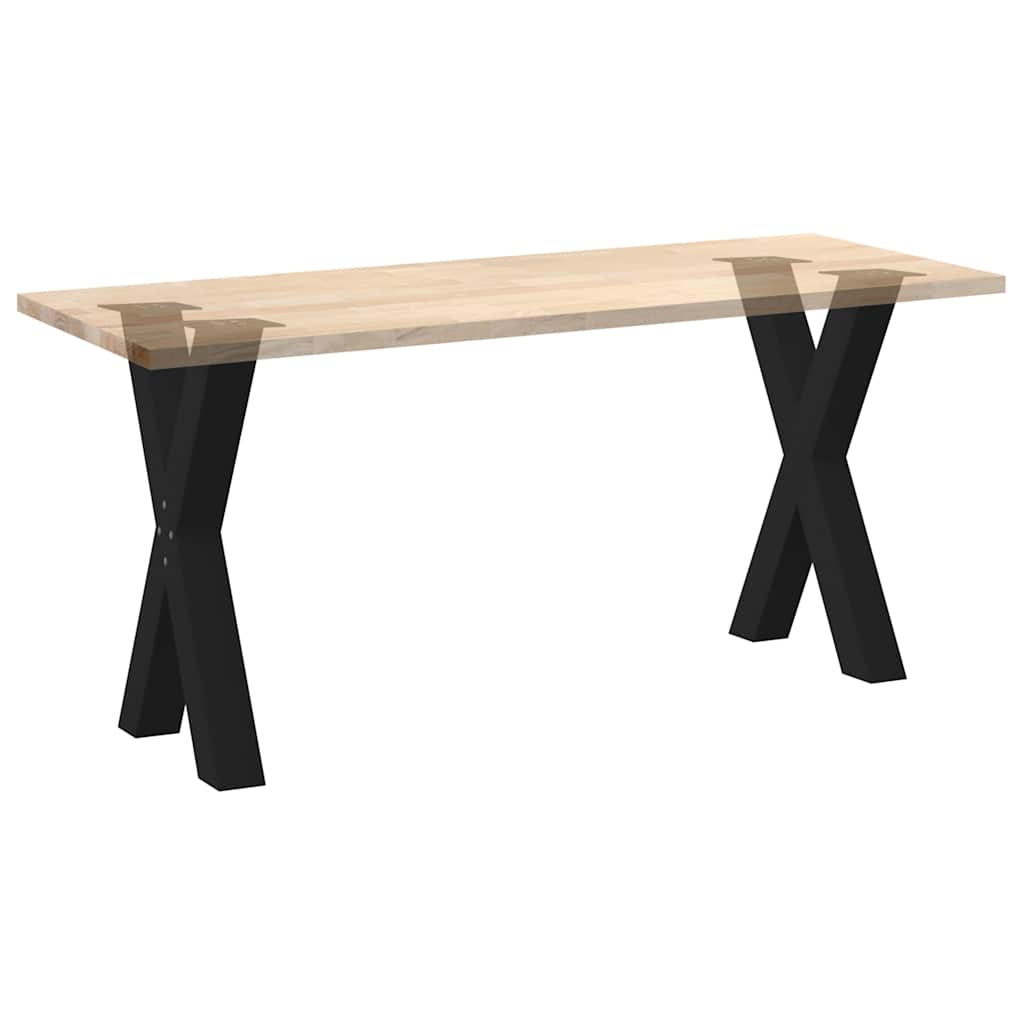 Pieds de table à manger forme de X 2 pcs noir 60x(72-73) cm Pieds de table vidaXL   