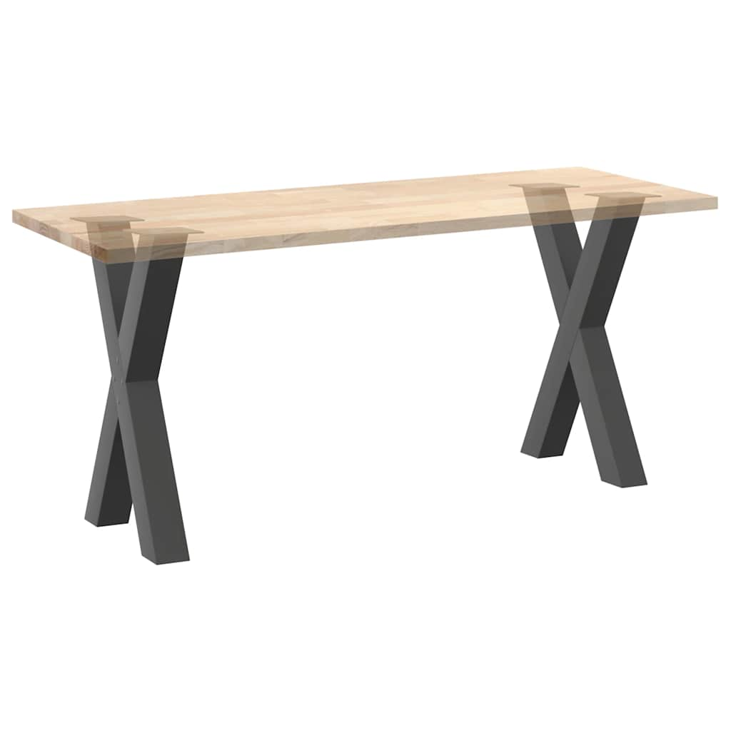 Pieds de table à manger forme de X 2 pcs 60x(72-73) cm acier Pieds de table vidaXL