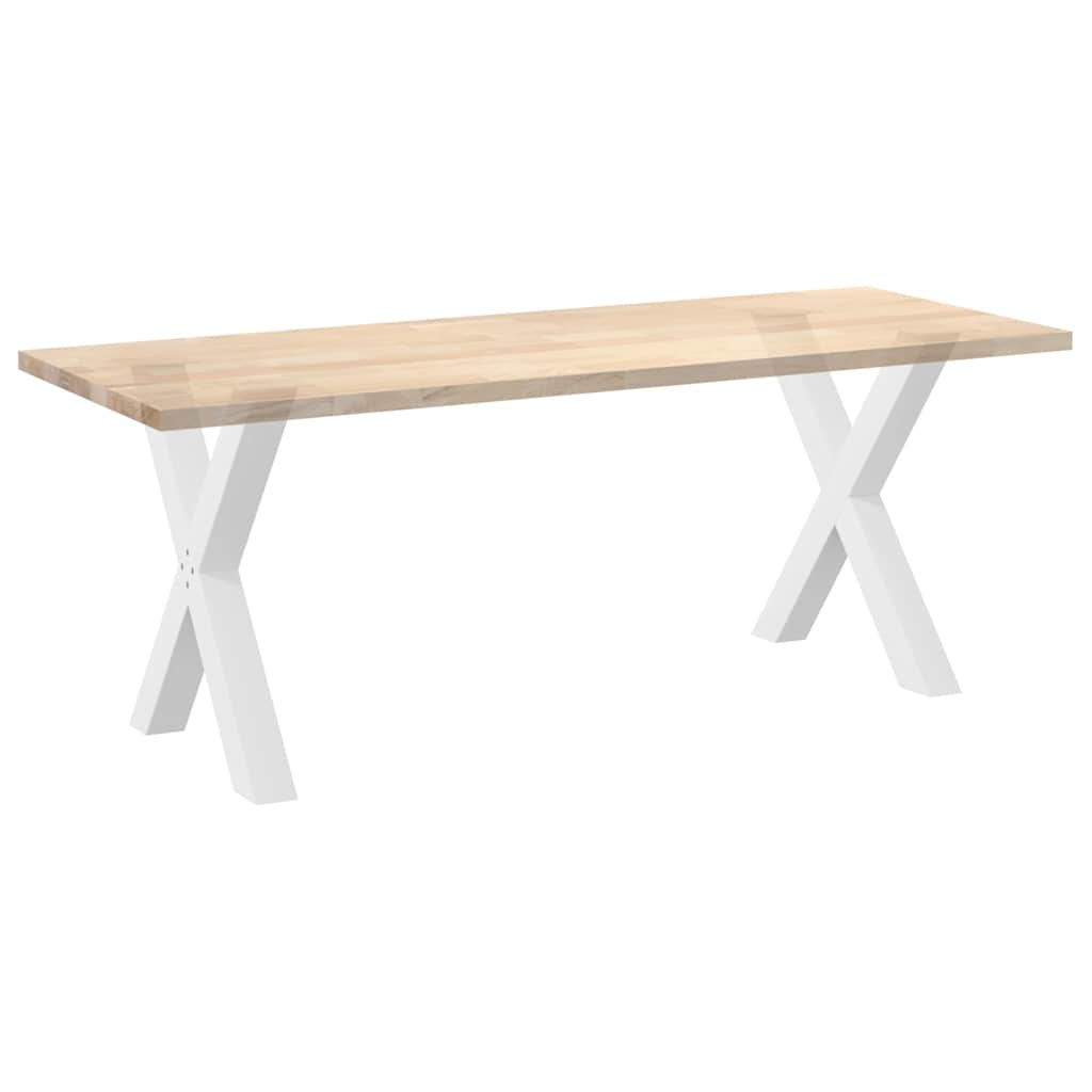 Pieds de table à manger forme de X 2 pcs blanc 80x(72-73) cm Pieds de table vidaXL