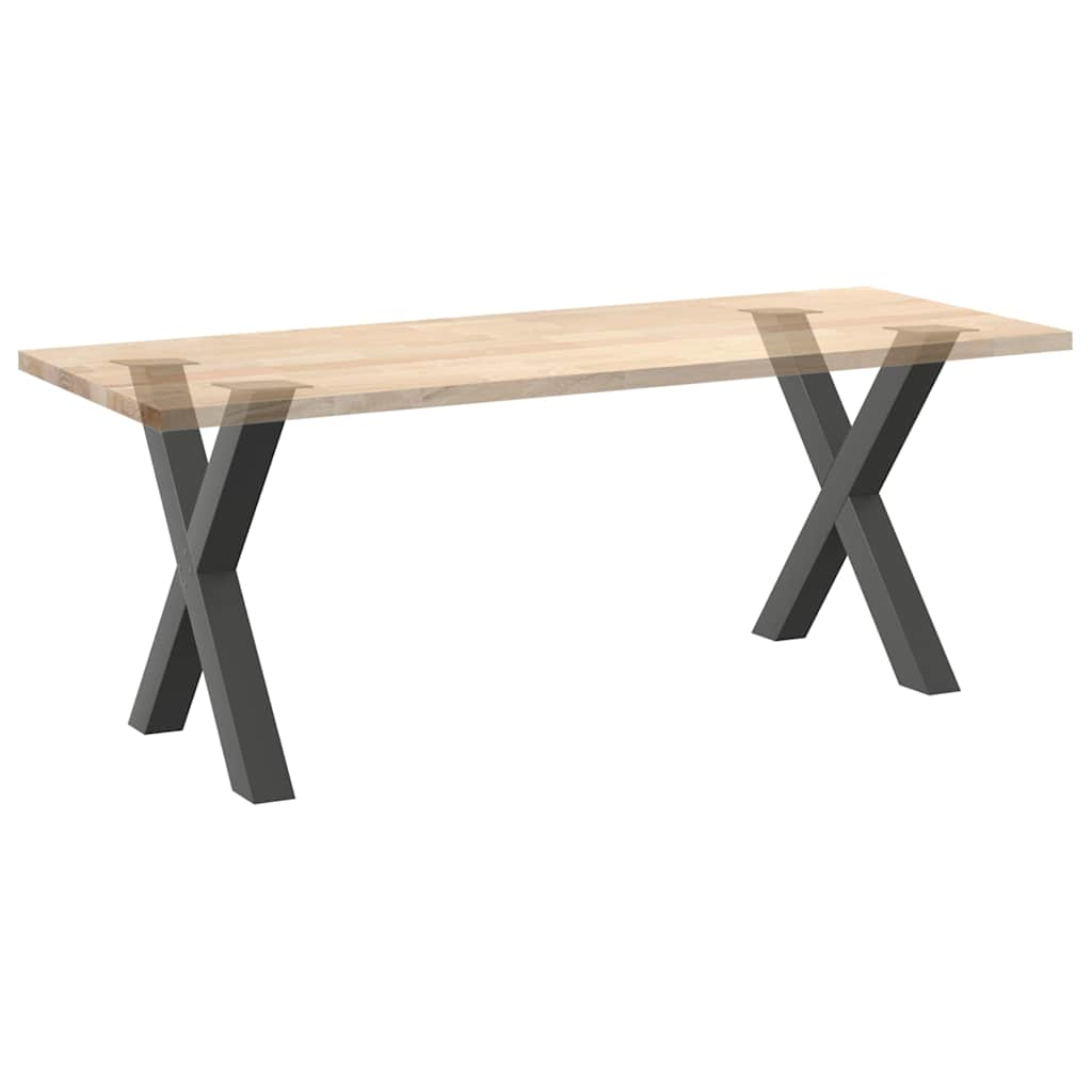 Pieds de table à manger forme de X 2 pcs 80x(72-73) cm acier Pieds de table vidaXL   