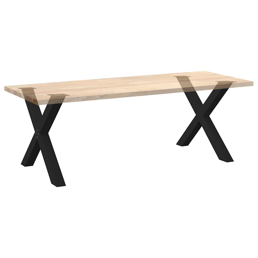 Pieds de table à manger forme de X 2 pcs noir 90x(72-73) cm Pieds de table vidaXL   