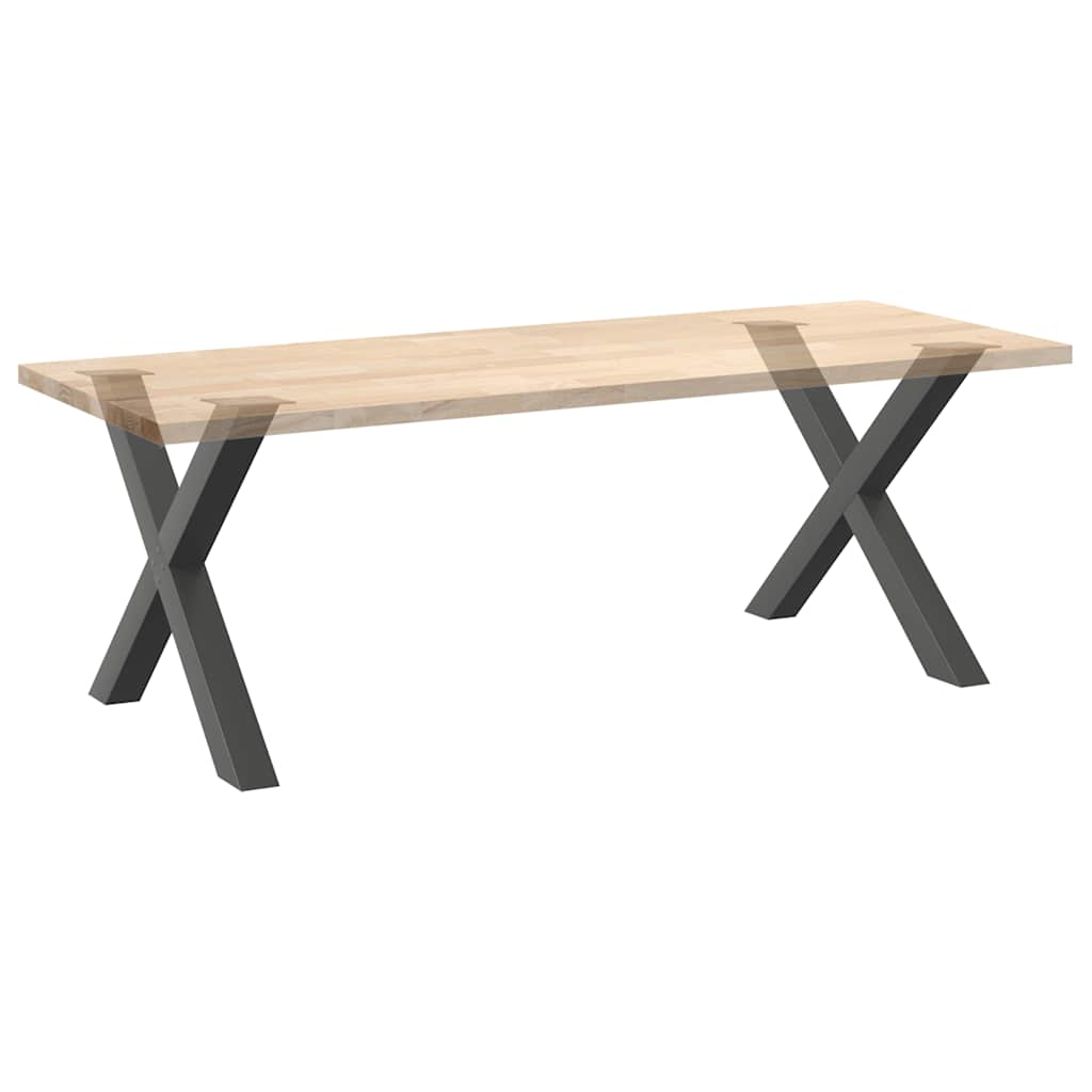 Pieds de table à manger forme de X 2 pcs 90x(72-73) cm acier Pieds de table vidaXL   