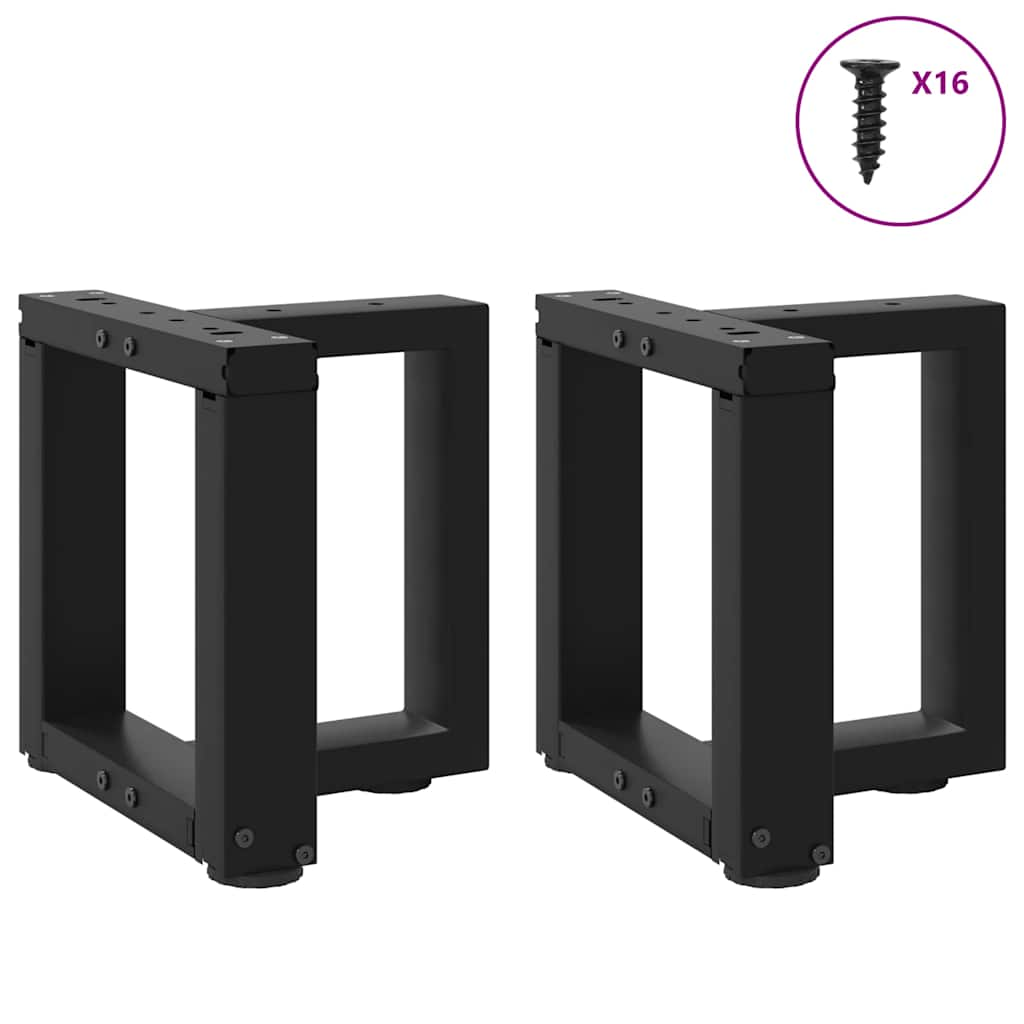 Pieds de table basse en forme de T 2 pcs noir 30x25x(30-31) cm Pieds de table vidaXL   