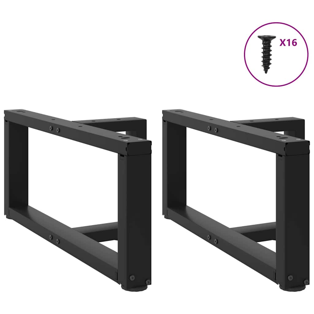 Pieds de table basse en forme de T 2 pcs noir 60x25x(30-31) cm Pieds de table vidaXL   