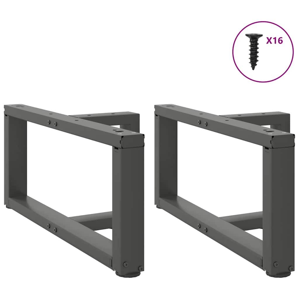 Pieds de table basse forme de T 2pcs anthracite 60x25x(30-31)cm Pieds de table vidaXL   