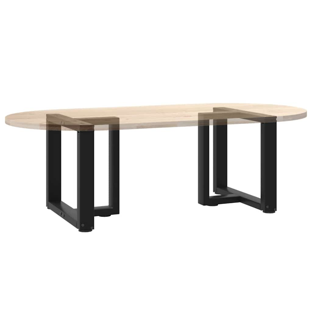 Pieds de table basse forme de T 2pcs noir 50x25x(42-43)cm acier Pieds de table vidaXL   