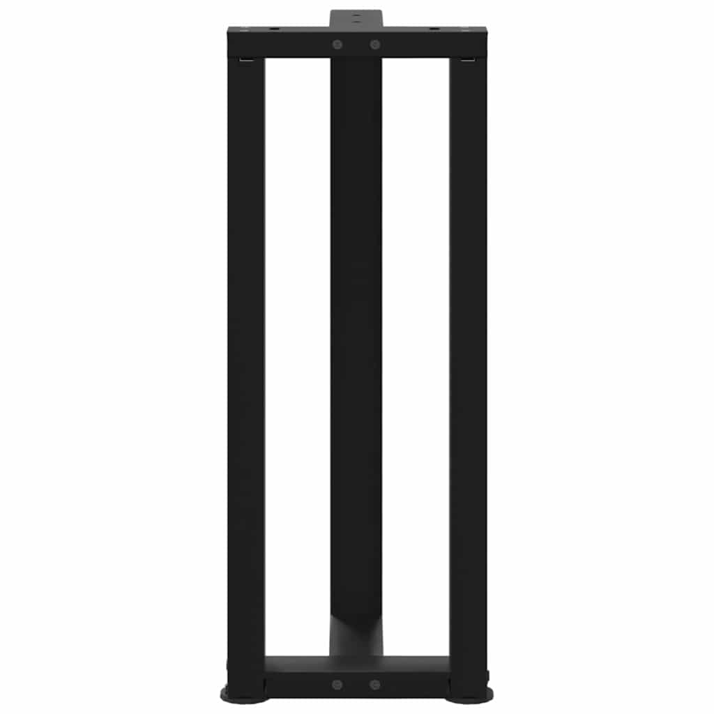 Pieds de table console forme de T 2 pcs noir 20x28x(72-73) cm Pieds de table vidaXL   