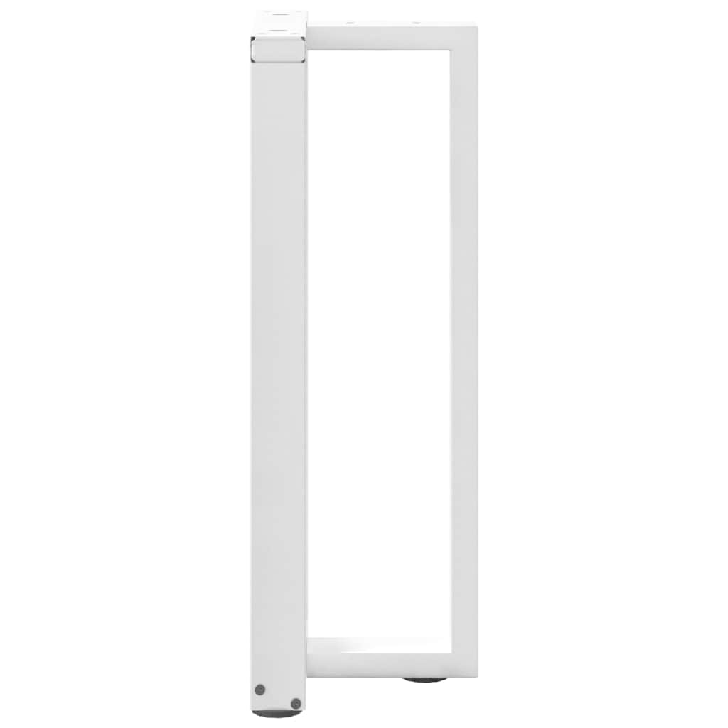 Pieds de table console forme de T 2 pcs blanc 20x28x(72-73) cm Pieds de table vidaXL