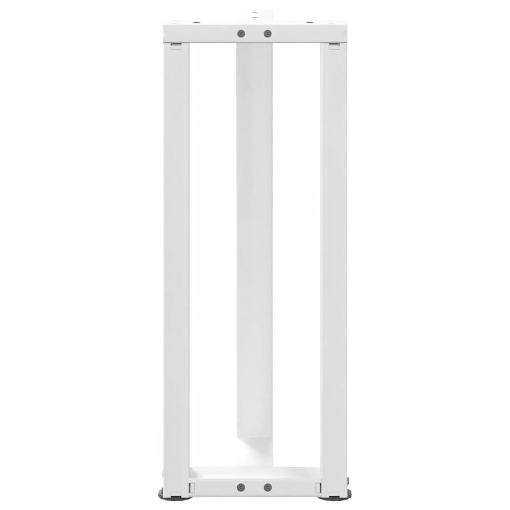 Pieds de table console forme de T 2 pcs blanc 20x28x(72-73) cm Pieds de table vidaXL