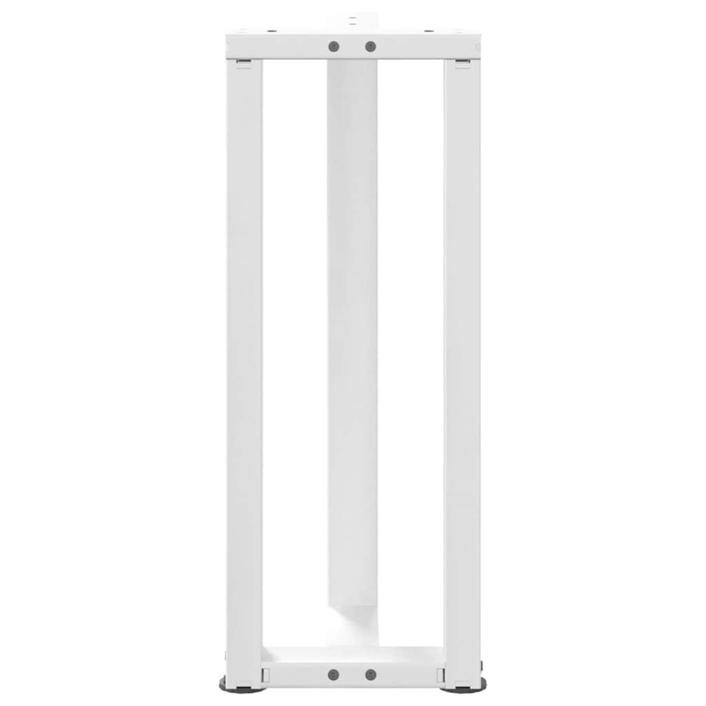 Pieds de table console forme de T 2 pcs blanc 38x25x(72-73) cm Pieds de table vidaXL