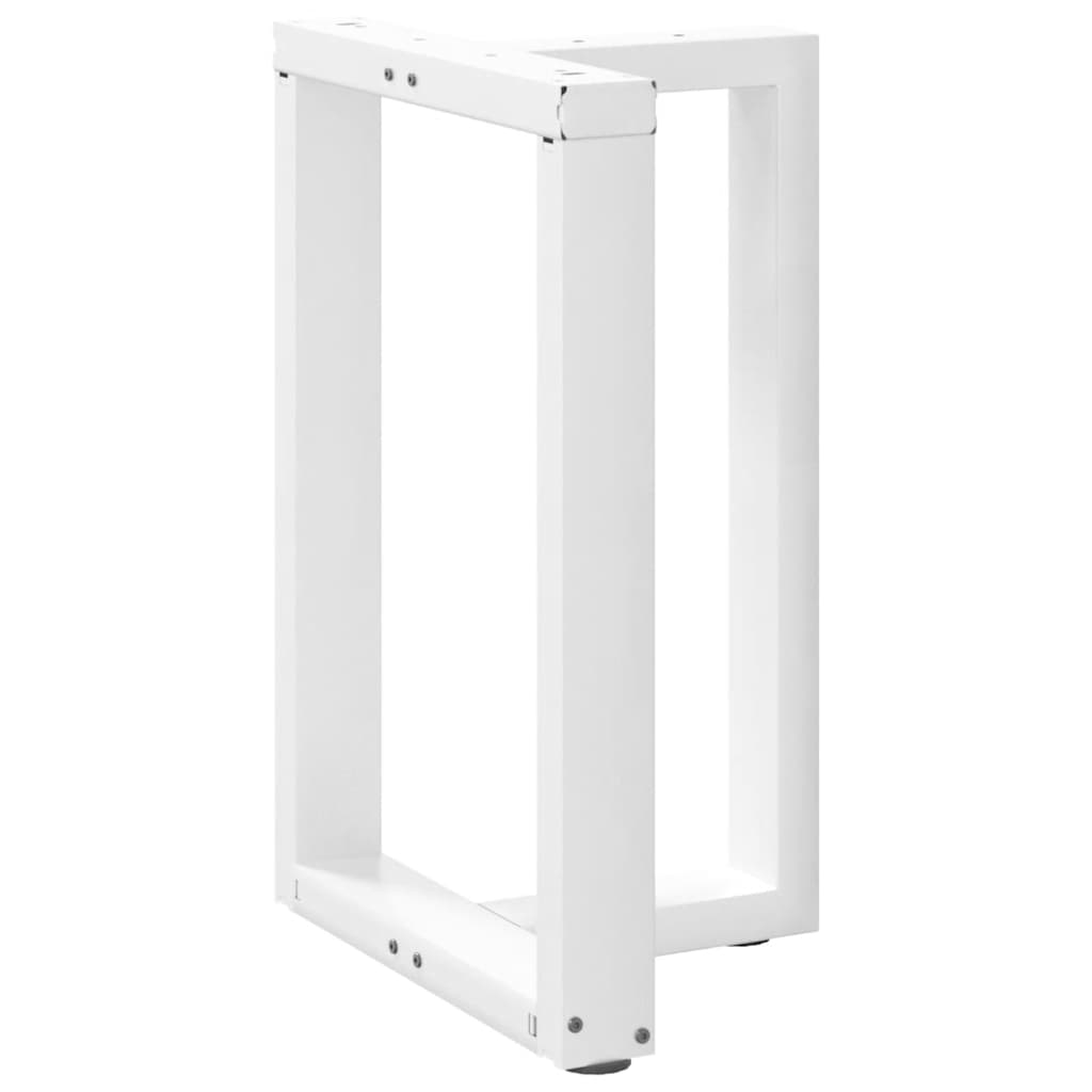 Pieds de table à manger forme de T 2 pcs blanc 50x35x(72-73) cm Pieds de table vidaXL