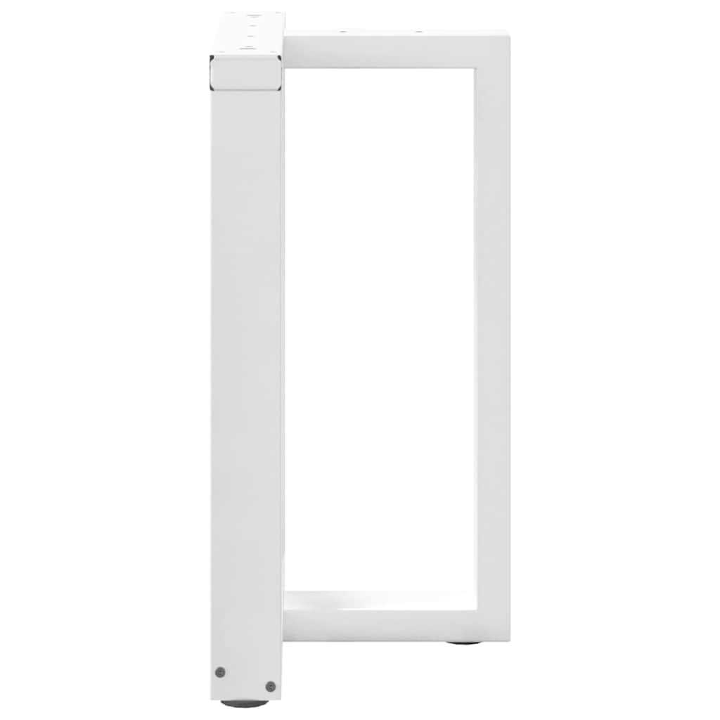 Pieds de table à manger forme de T 2 pcs blanc 50x35x(72-73) cm Pieds de table vidaXL