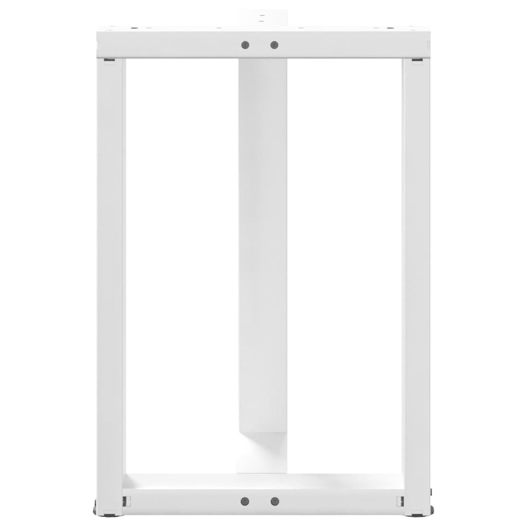 Pieds de table à manger forme de T 2 pcs blanc 50x35x(72-73) cm Pieds de table vidaXL