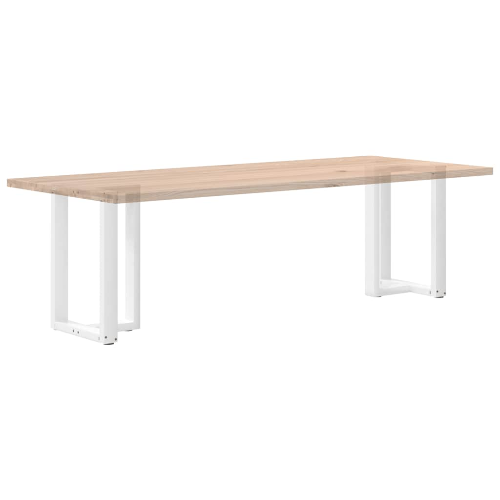 Pieds de table à manger forme de T 2 pcs blanc 50x35x(72-73) cm Pieds de table vidaXL