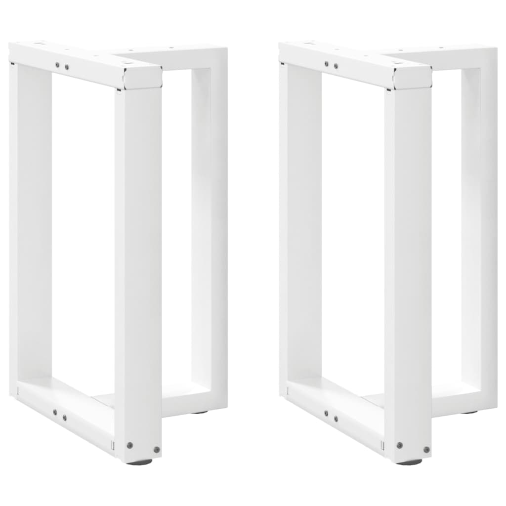 Pieds de table à manger forme de T 2 pcs blanc 60x35x(72-73) cm Pieds de table vidaXL