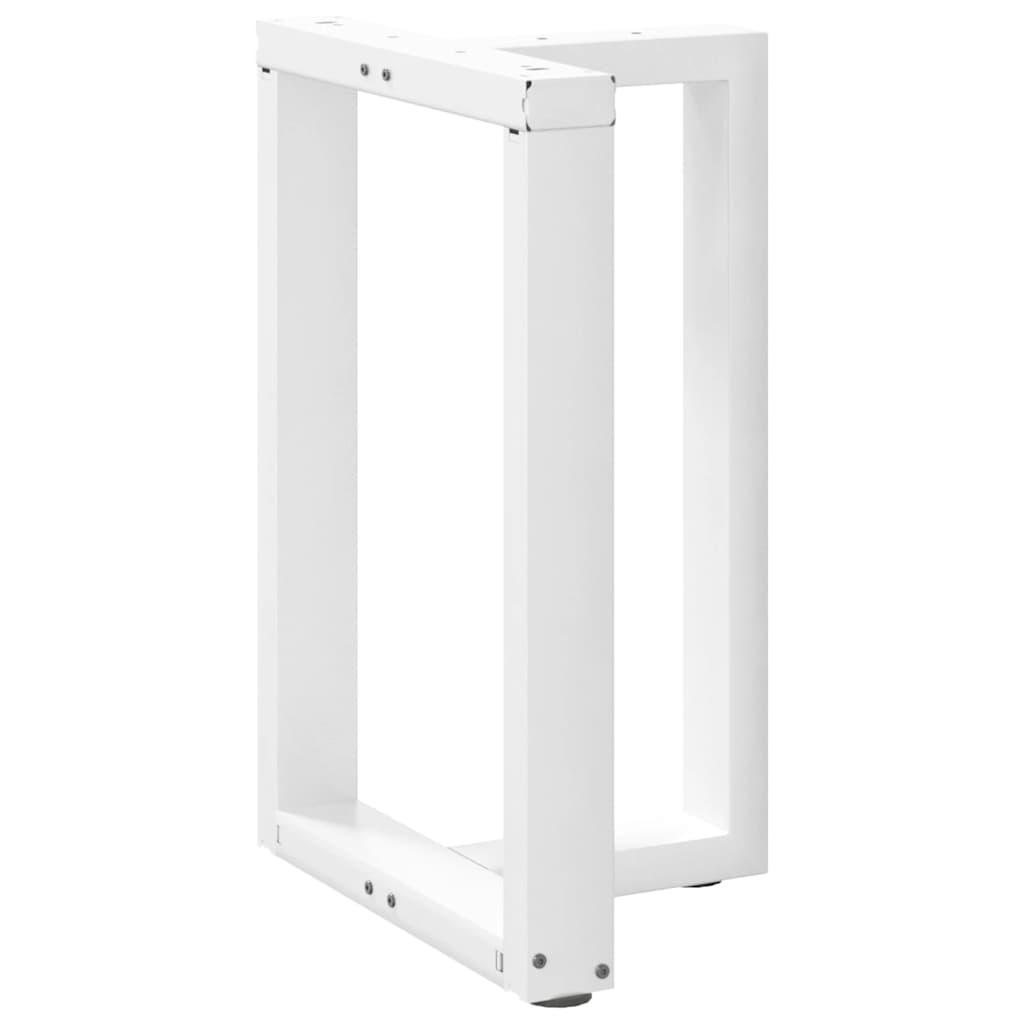 Pieds de table à manger forme de T 2 pcs blanc 60x35x(72-73) cm Pieds de table vidaXL