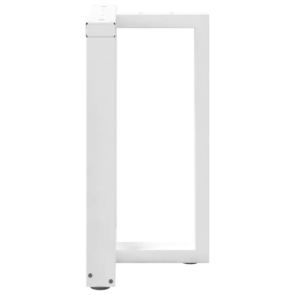 Pieds de table à manger forme de T 2 pcs blanc 60x35x(72-73) cm Pieds de table vidaXL