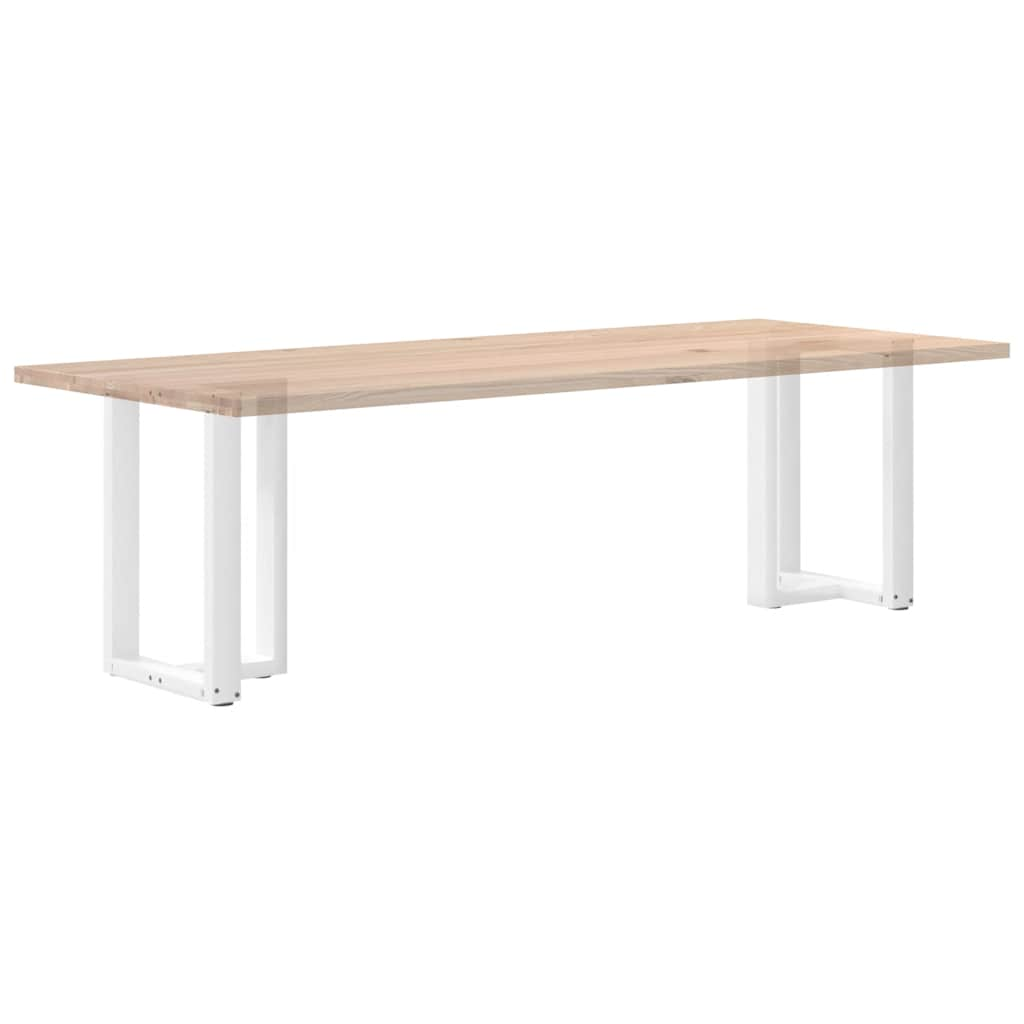 Pieds de table à manger forme de T 2 pcs blanc 60x35x(72-73) cm Pieds de table vidaXL