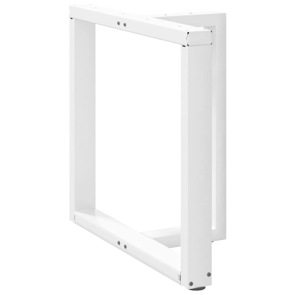 Pieds de table à manger forme de T 2 pcs blanc 70x35x(72-73) cm Pieds de table vidaXL