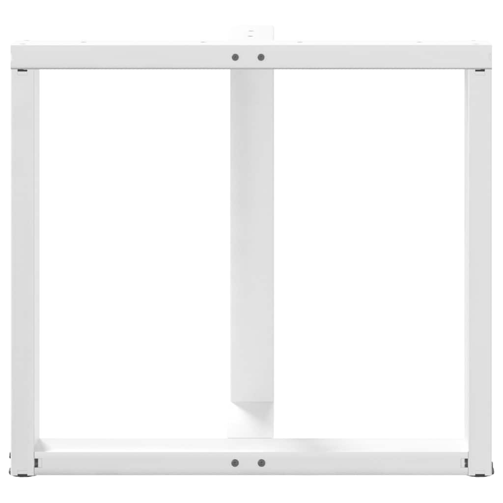 Pieds de table à manger forme de T 2 pcs blanc 70x35x(72-73) cm Pieds de table vidaXL