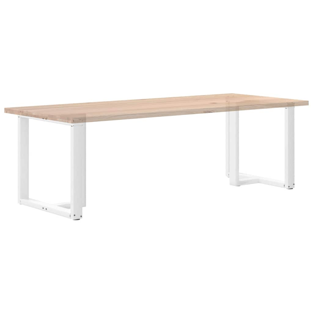 Pieds de table à manger forme de T 2 pcs blanc 70x35x(72-73) cm Pieds de table vidaXL