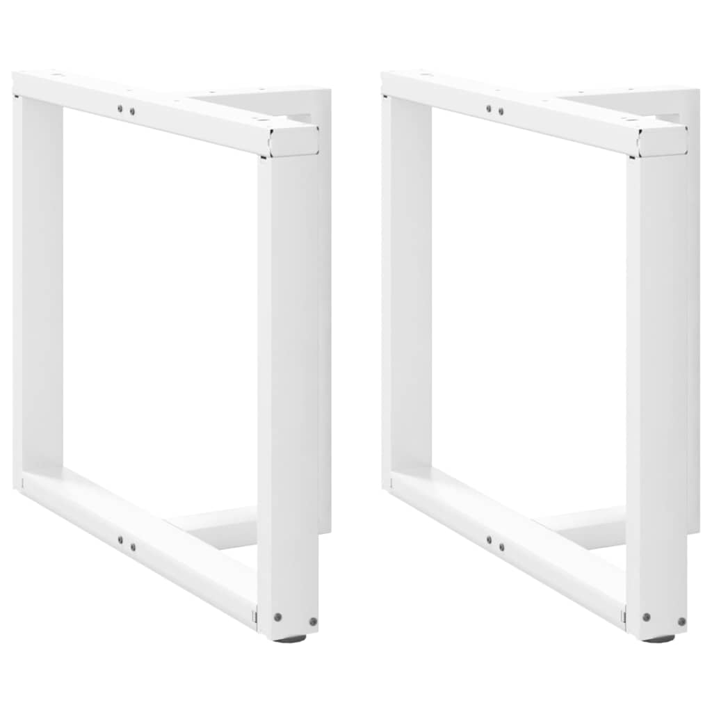 Pieds de table à manger forme de T 2 pcs blanc 90x35x(72-73) cm Pieds de table vidaXL