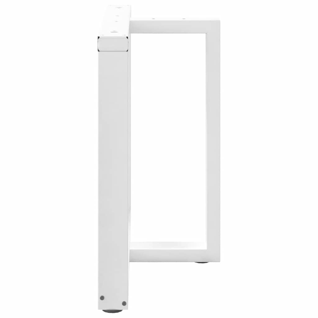 Pieds de table à manger forme de T 2 pcs blanc 90x35x(72-73) cm Pieds de table vidaXL