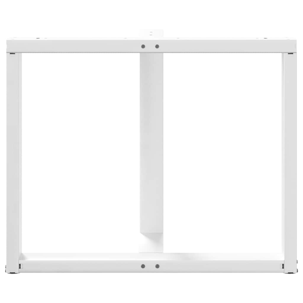 Pieds de table à manger forme de T 2 pcs blanc 90x35x(72-73) cm Pieds de table vidaXL