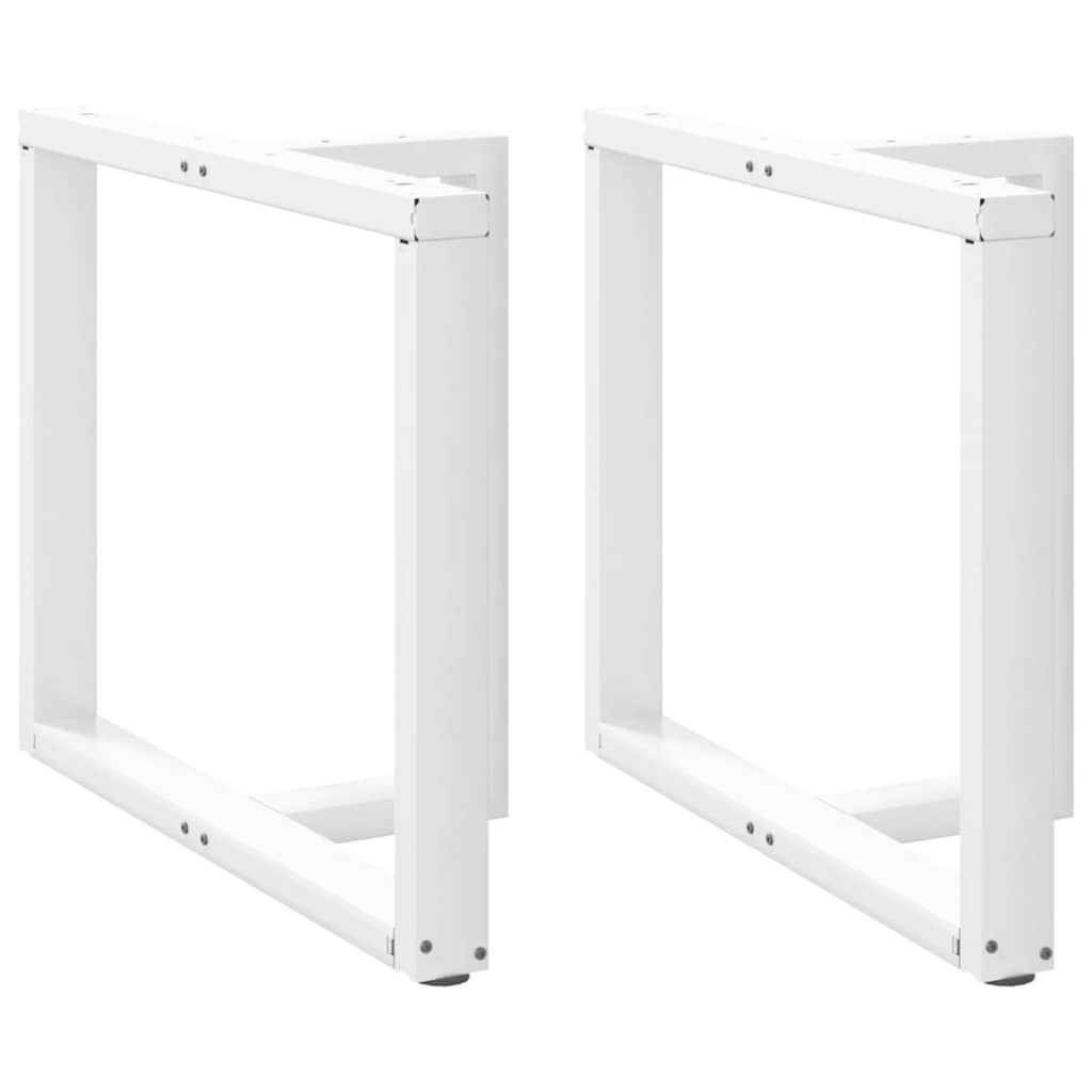 Pieds de table à manger forme de T 2 pcs blanc 100x35x(72-73)cm Pieds de table vidaXL