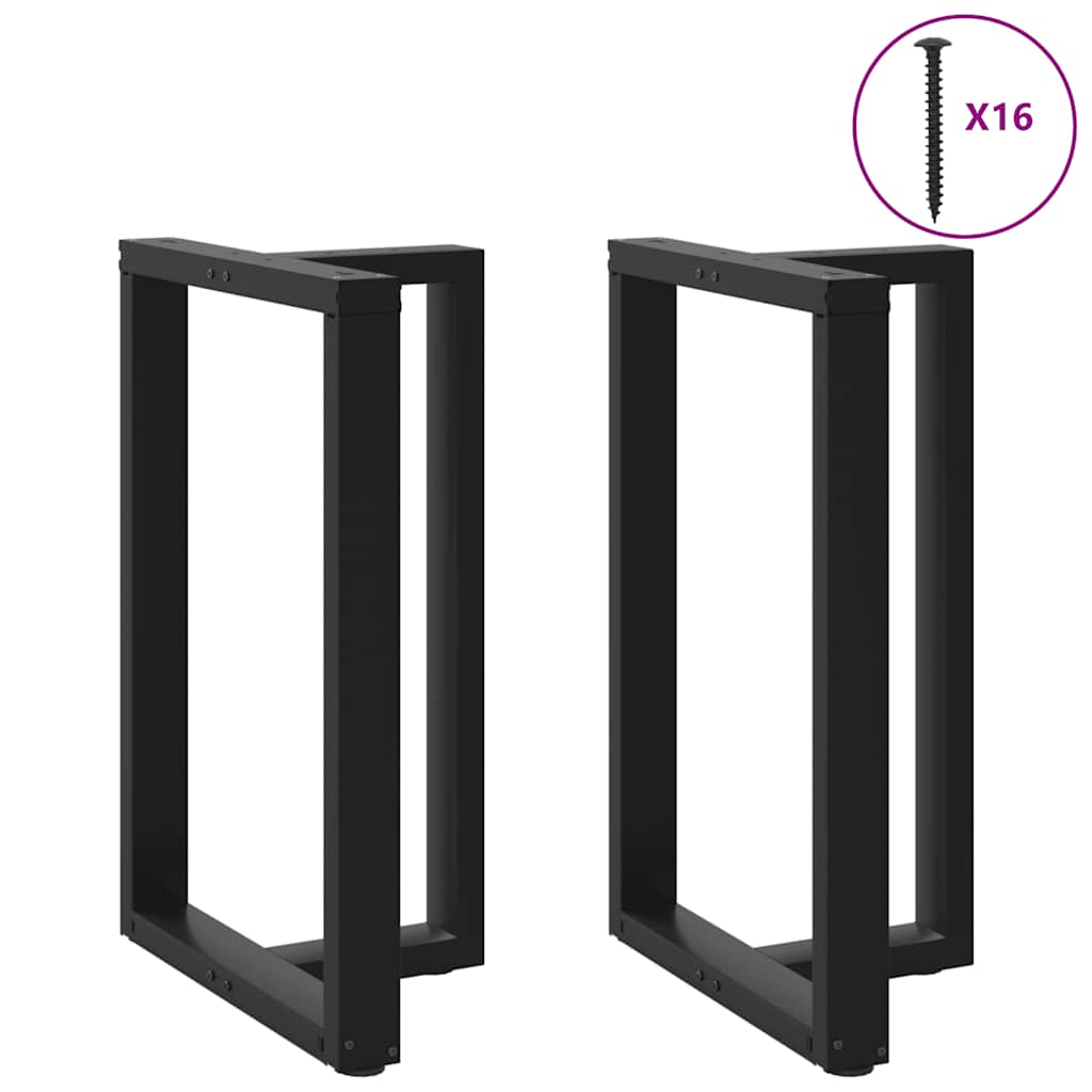 Pieds de table de bar forme de T 2 pcs noir 60x35x(91-92) cm Pieds de table vidaXL   