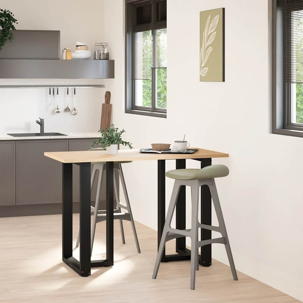 Pieds de table de bar forme de T 2 pcs noir 60x35x(91-92) cm Pieds de table vidaXL   