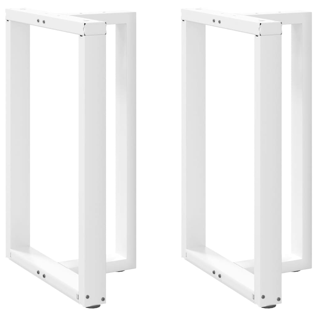 Pieds de table de bar forme de T 2 pcs blanc 60x35x(91-92) cm Pieds de table vidaXL