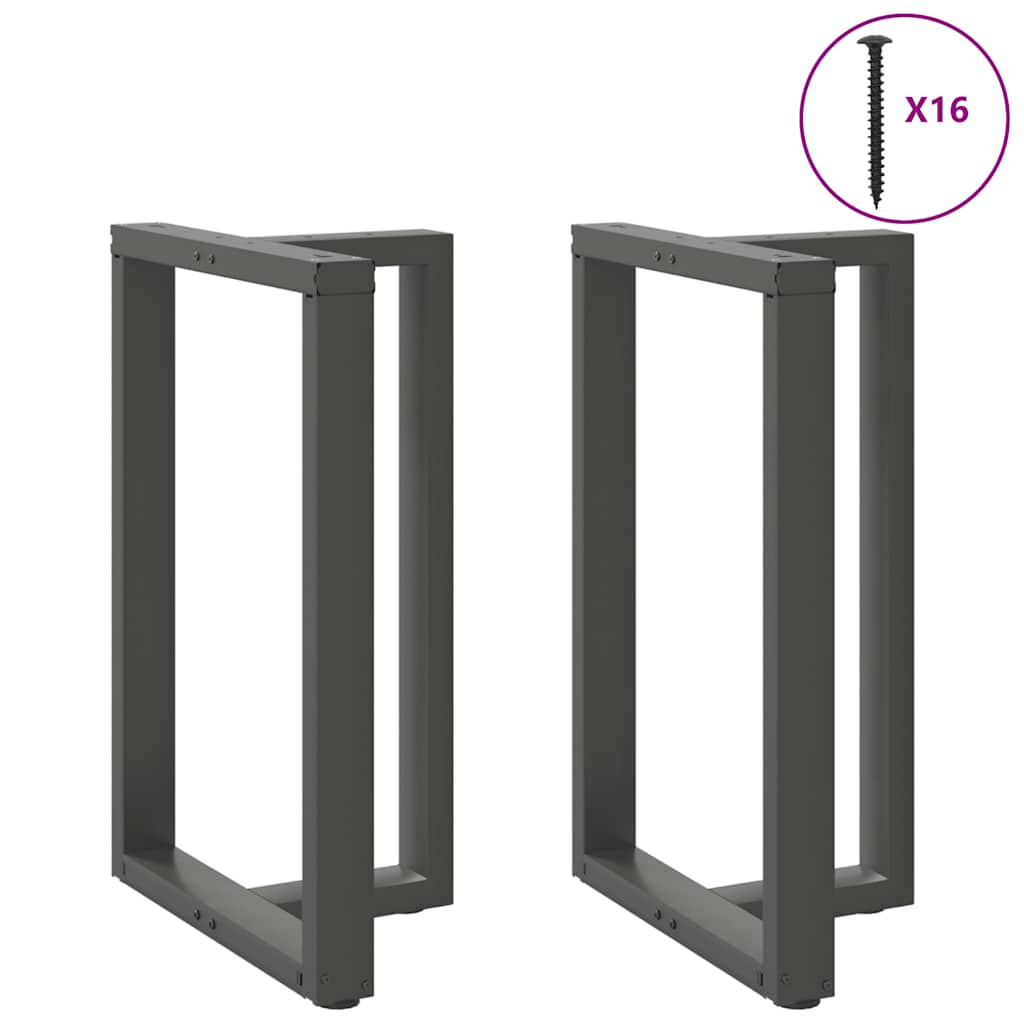 Pieds de table de bar forme de T 2 pcs anthracite acier Pieds de table vidaXL   