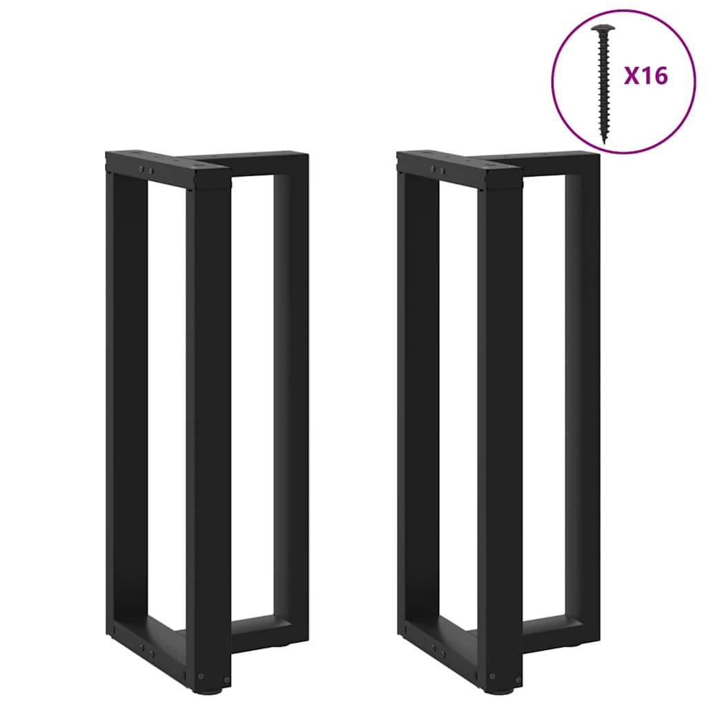 Pieds de table de bar forme de T 2 pcs noir 40x35x(101-102) cm Pieds de table vidaXL   