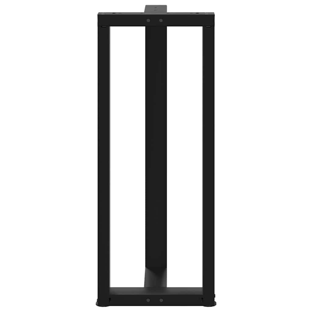 Pieds de table de bar forme de T 2 pcs noir 50x35x(101-102) cm Pieds de table vidaXL   