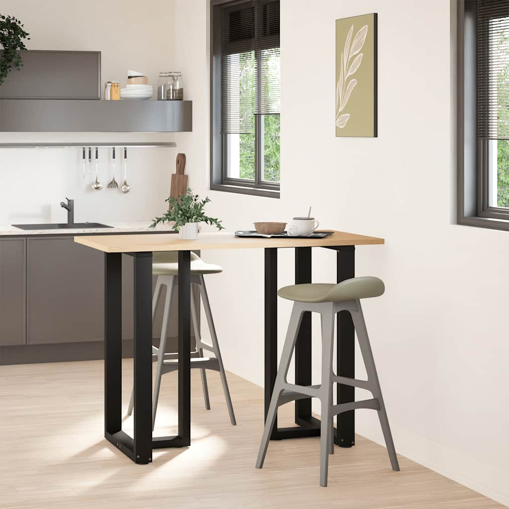 Pieds de table de bar forme de T 2 pcs noir 60x35x(101-102) cm Pieds de table vidaXL   