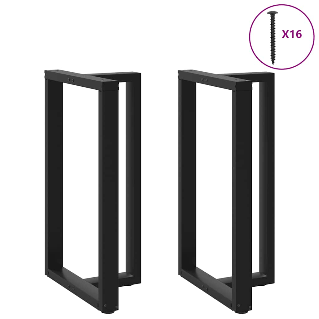 Pieds de table de bar forme de T 2 pcs noir 60x35x(101-102) cm Pieds de table vidaXL   