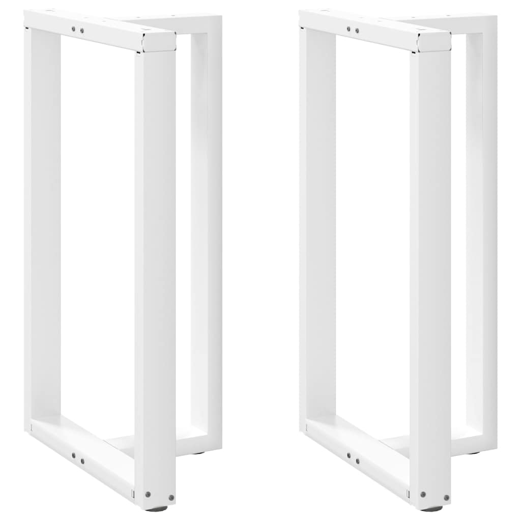 Pieds de table de bar forme de T 2 pcs blanc 60x35x(101-102) cm Pieds de table vidaXL