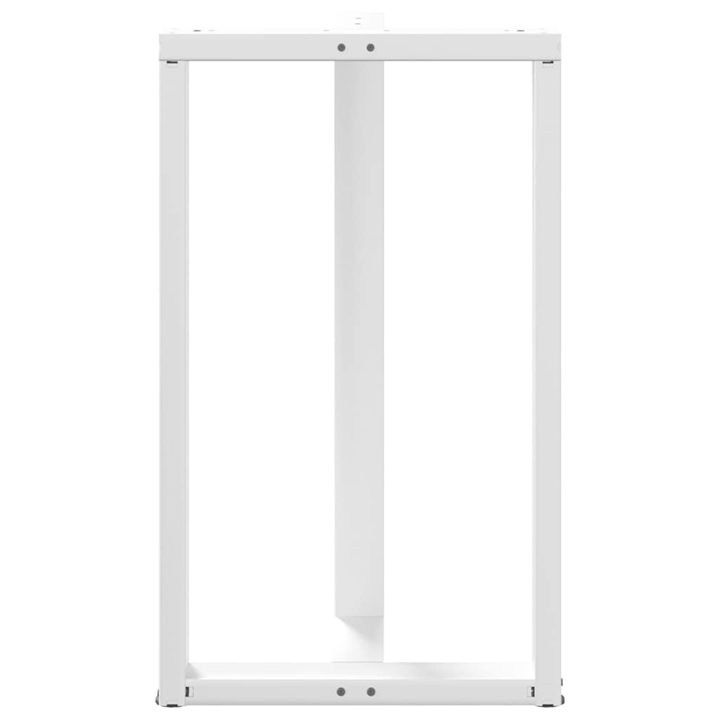 Pieds de table de bar forme de T 2 pcs blanc 60x35x(101-102) cm Pieds de table vidaXL