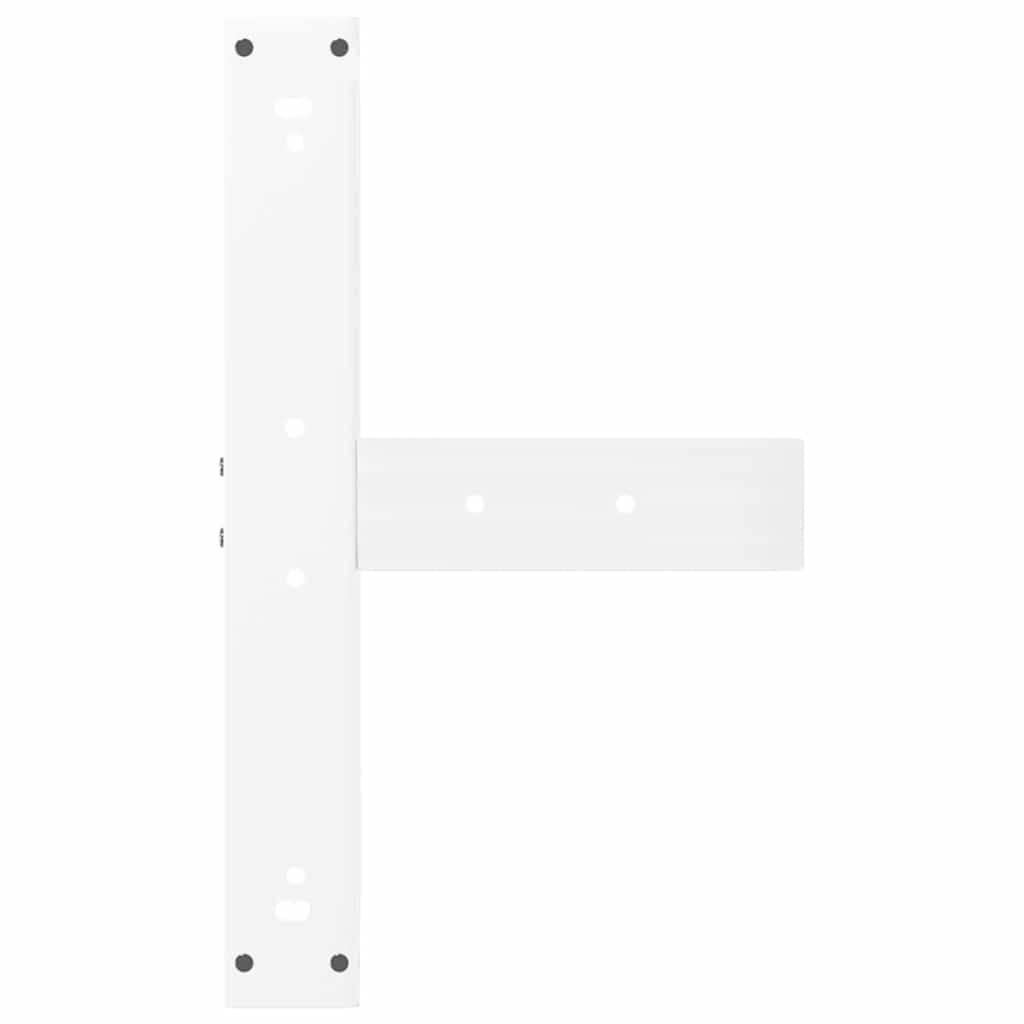 Pieds de table de bar forme de T 2 pcs blanc 60x35x(101-102) cm Pieds de table vidaXL