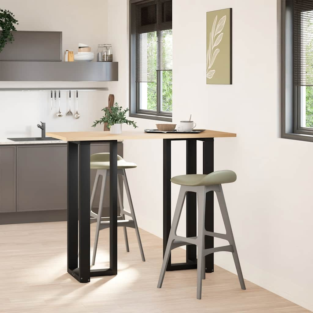 Pieds de table de bar forme de T 2 pcs noir 40x35x(111-112) cm Pieds de table vidaXL   