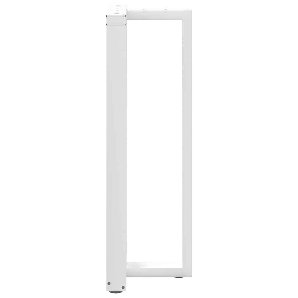 Pieds de table de bar forme de T 2 pcs blanc 50x35x(111-112) cm Pieds de table vidaXL