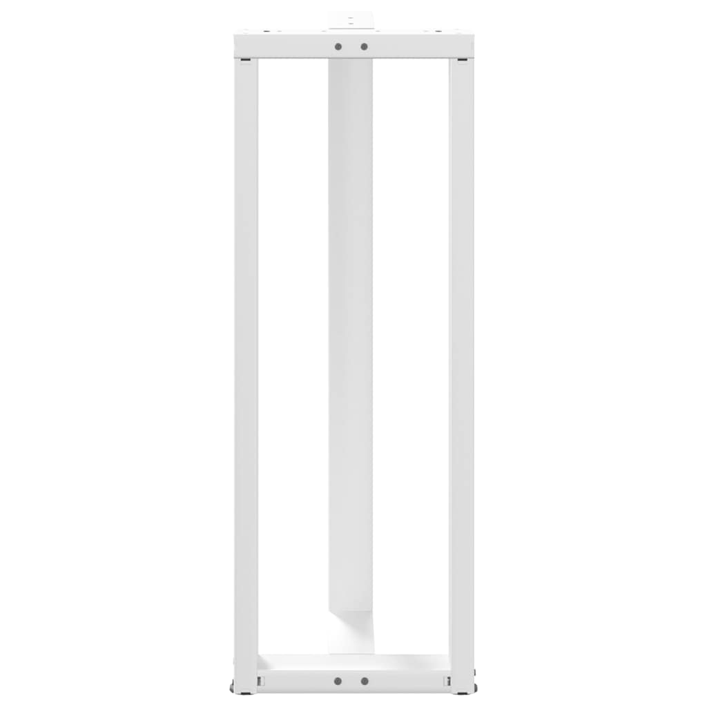 Pieds de table de bar forme de T 2 pcs blanc 50x35x(111-112) cm Pieds de table vidaXL